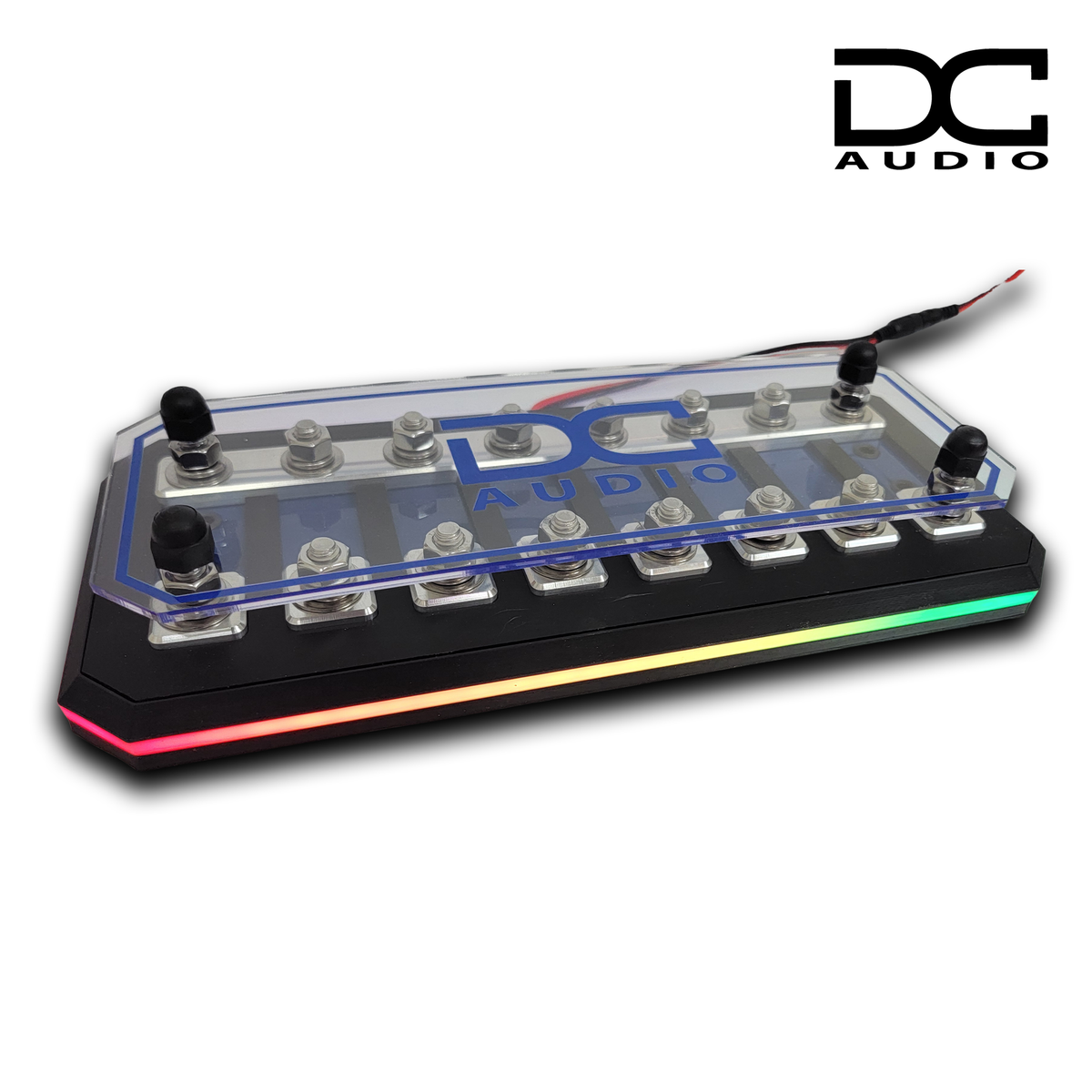 DC Audio Fused Distribution Block with LED lite base