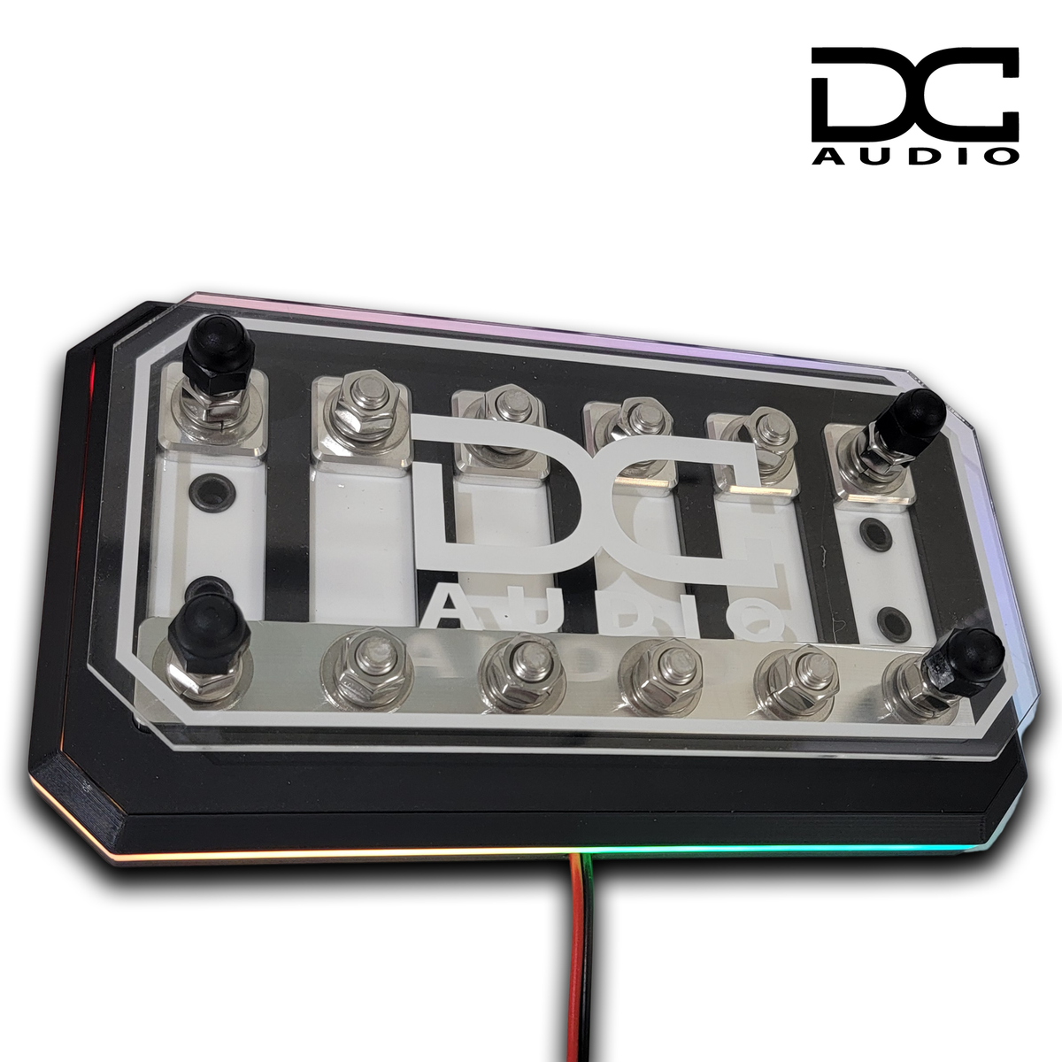 DC Audio Fused Distribution Block with LED lite base