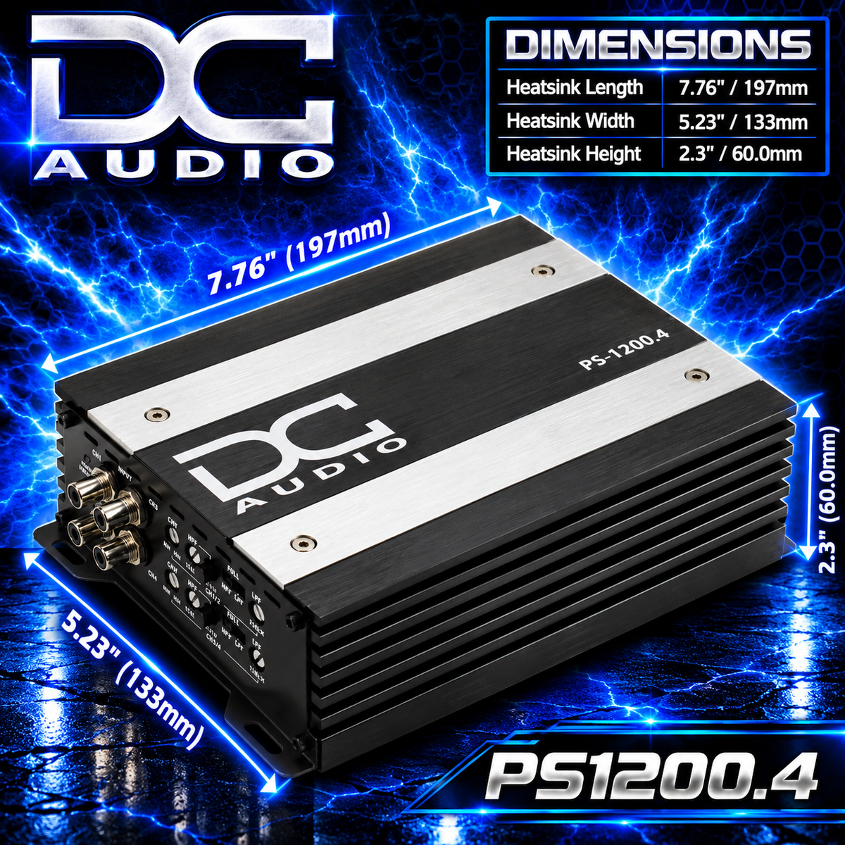 PS1200x4 - Mini 4 Channel Amplifier