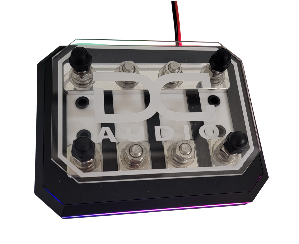 DC Audio Fused Distribution Block with LED lite base