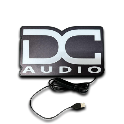 DC Audio Wall Mount or Desktop Light up Sign